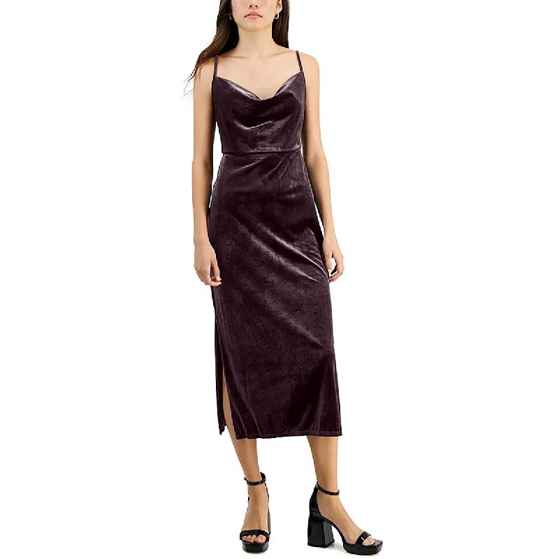 Taylor Womens Petites Prom Velour Cocktail And Party Dress