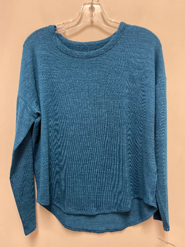 Top Long Sleeve By Time And Tru In Blue, Size: S