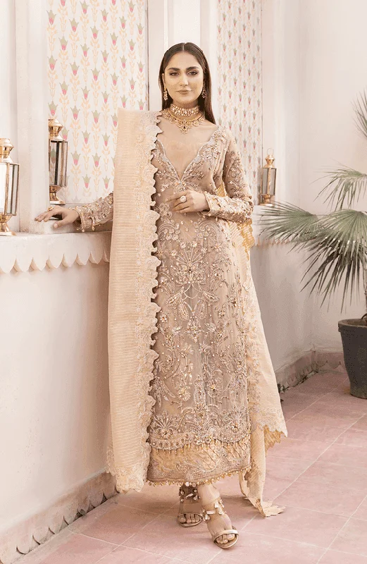 Maryum N Maria Beige Pakistani Party Wear | MFD-0100