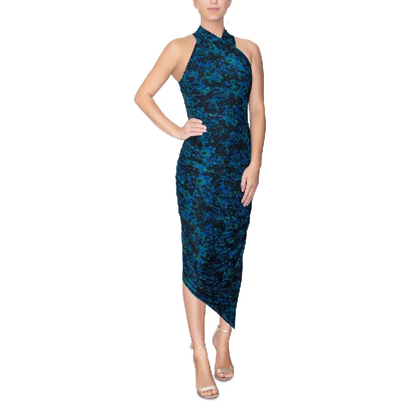 Rachel Rachel Roy Womens Ruched Long Cocktail and Party Dress