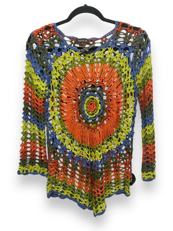 Top Long Sleeve By Multiples In Multi-colored, Size: S