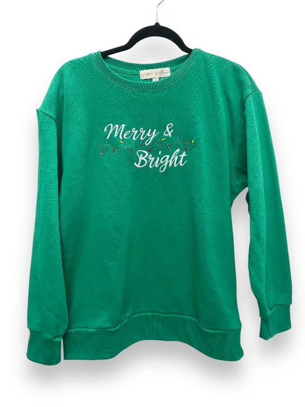 Top Long Sleeve By Clothes Mentor In Green, Size: S