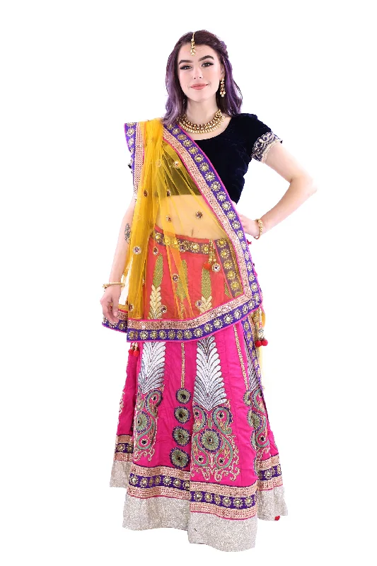 Bright and Festive Sangeet Party Lehenga- SNT11065