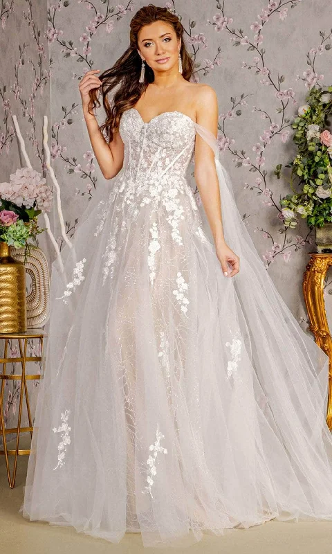 GLS by Gloria Bridal GL3428 - Corset Floral Wedding Dress