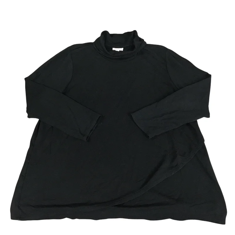 Top Long Sleeve By Pure Jill In Black, Size: Xl