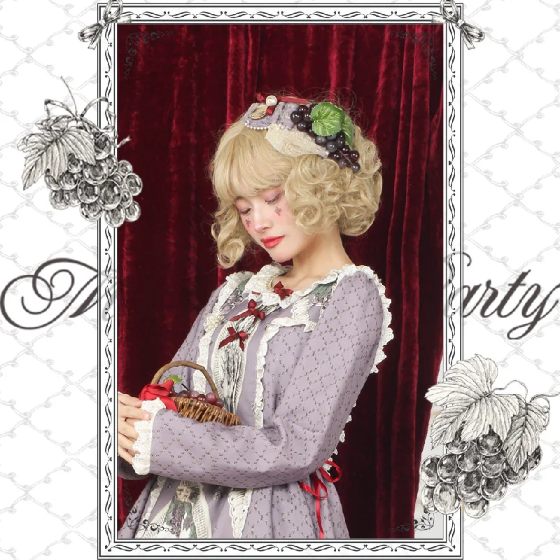 Magic Tea Party~Grape Princess Lolita Bag/Scarf/KC