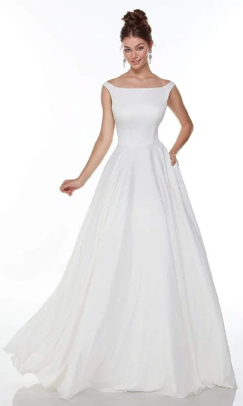 Alyce Paris - Sleeveless A-Line Wedding Gown 7054