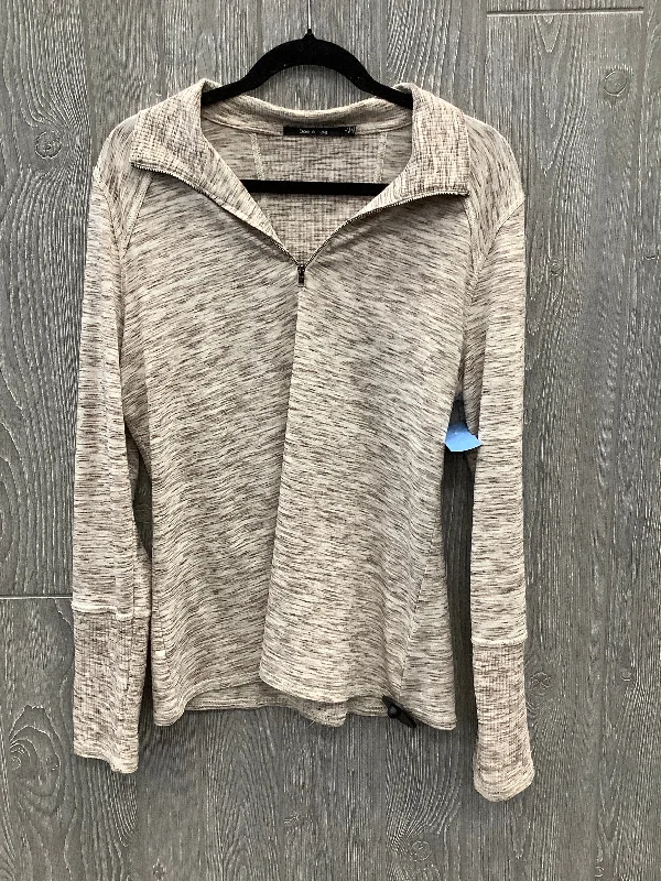 Top Long Sleeve By Doe & Rae In Tan, Size: L