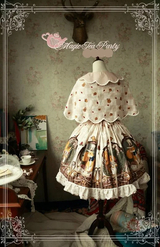 Magic Tea Party~Mr. and Mrs. Squirrels~Sweet Petal Lolita Cape