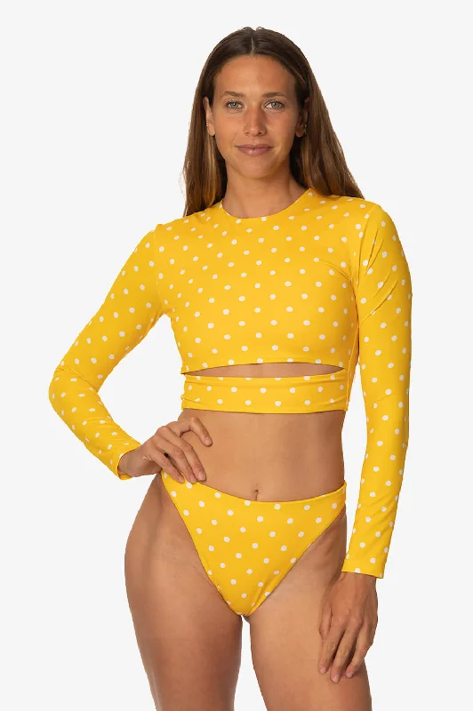 Taranaki Long Sleeved Crop Cut-Out Rashie - Itsy Bitsy