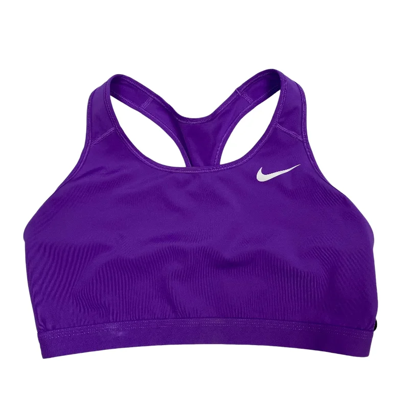 Athletic Bra By Nike Apparel In Purple, Size: Xxl