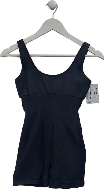 bo+tee Black Wide Strap Unitard UK S