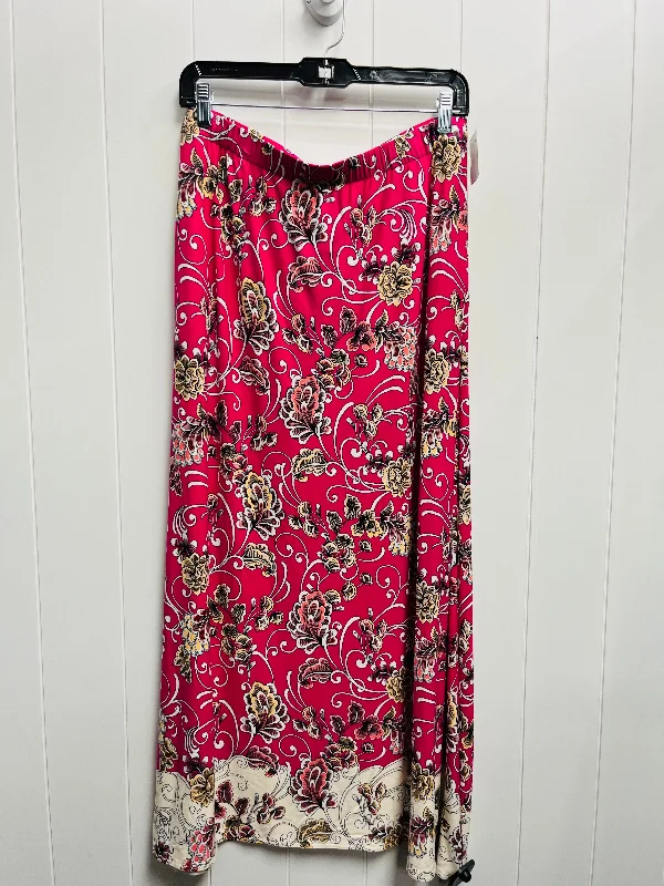 Skirt Maxi By Chicos In Pink, Size: M