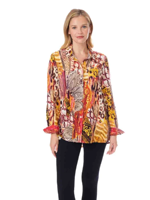 Tianello TENCEL™ Print "EnLove"  Print "Loving" Blouse