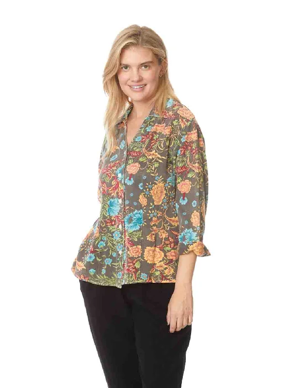 Tianello TENCEL™ Print "Vintage Floral"  Suzy Blouse