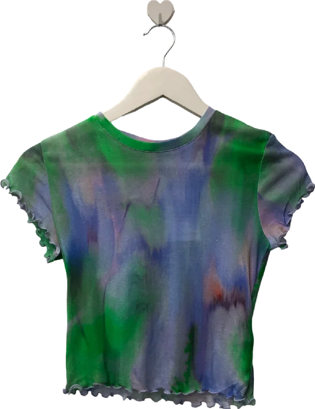 Weekday Multicoloured Sena Printed T-shirt UK S