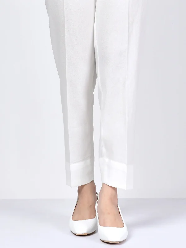 Winter Cotton Trouser - White