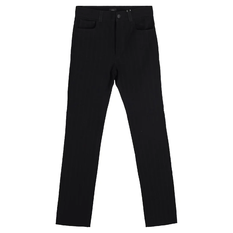 Joseph Straight Jeans in Black Cotton