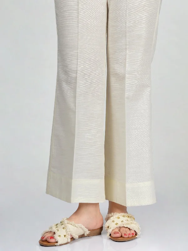 Bootcut Pants-Off White