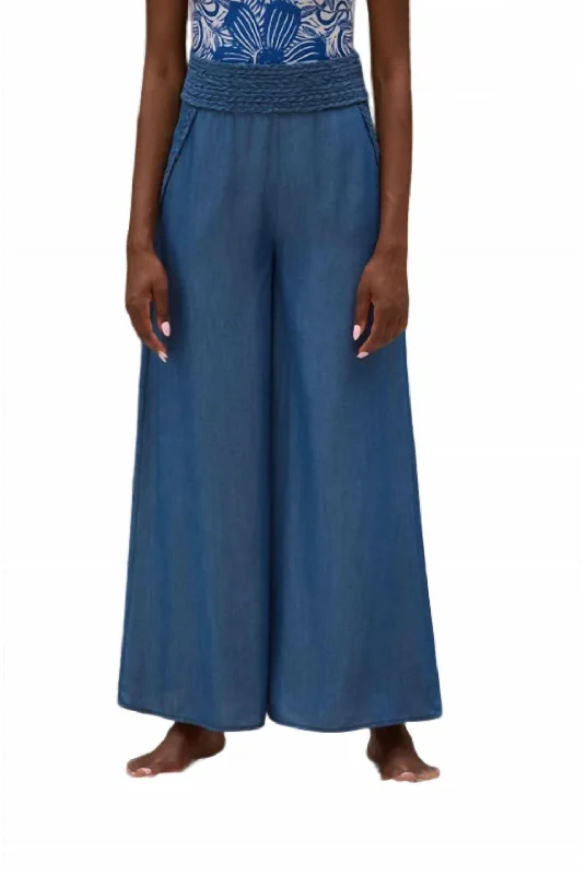 Palazzo Pant In Denim