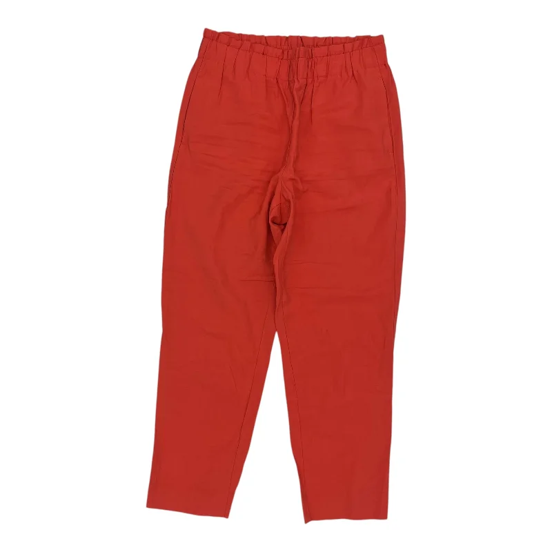 Pants Linen By Ann Taylor In Orange, Size:M