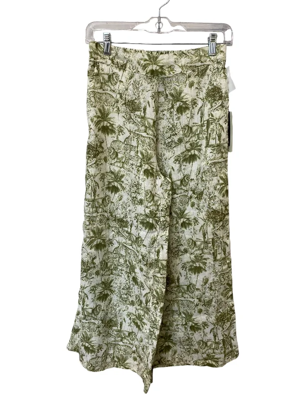 Pants Linen By Rachel Zoe In Green, Size: S