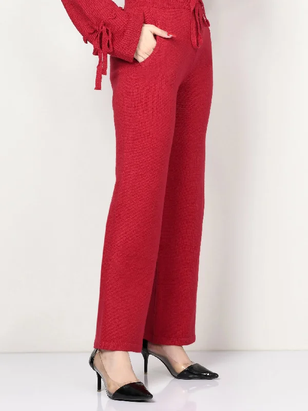 Woolen Trouser - Red