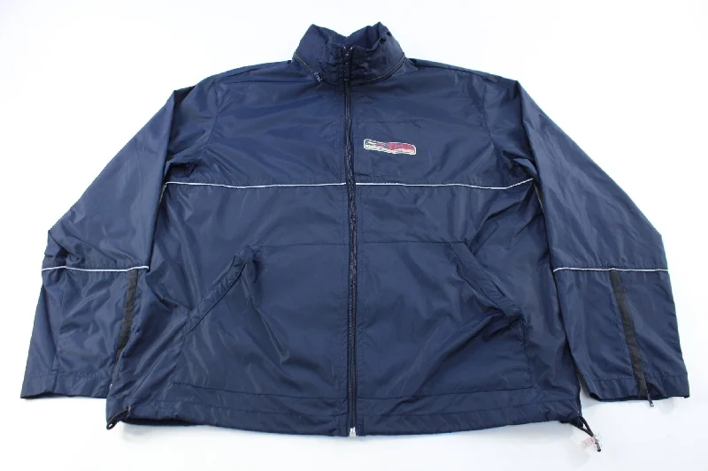 90's Tommy Hilfiger Athletics Navy Blue Zip Up Jacket