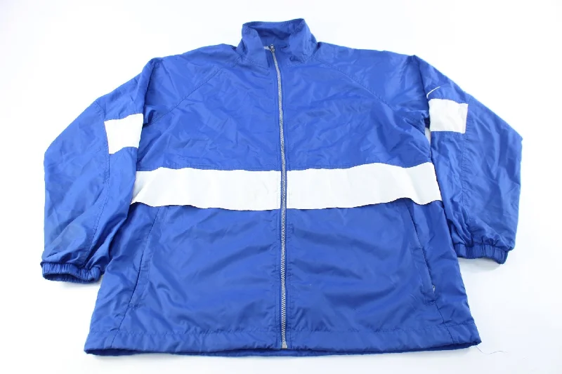 Nike Embroidered Logo Blue & White Zip Up Jacket