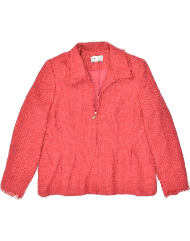 ALFRED DUNNER Womens Petite Blazer Jacket UK 18 XL Pink