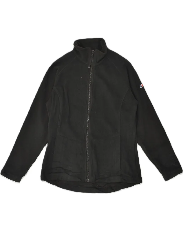 BERGHAUS Womens Fleece Jacket UK 12 Medium  Black