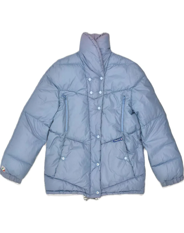 COLMAR Womens Padded Jacket US 10 Large Blue Polyamide