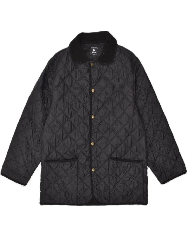 MARINA YACHTING Womens Quilted Jacket UK 38 Medium Black