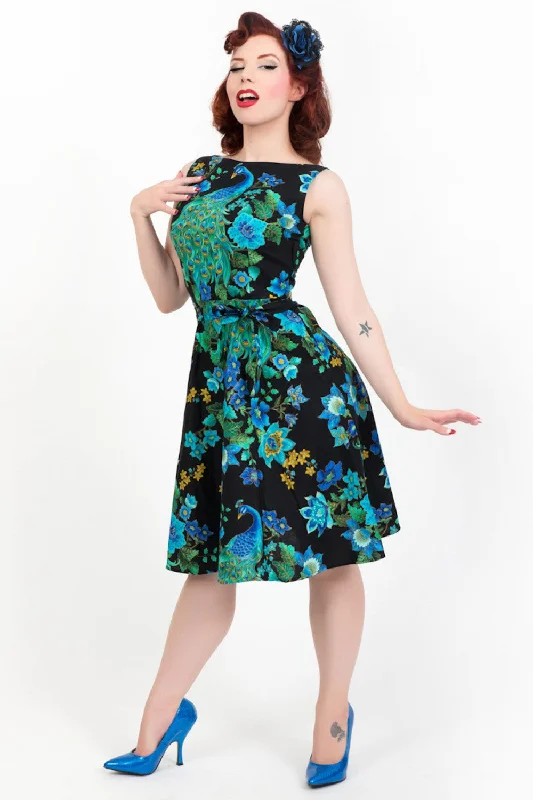 Monique Dress - Peacock Royale