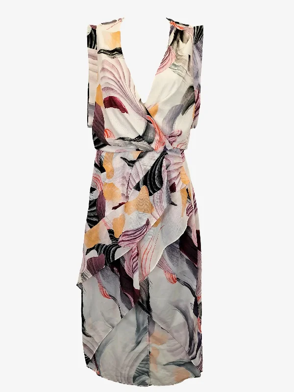 Cooper St Floral V Neck Midi Dress Size 8