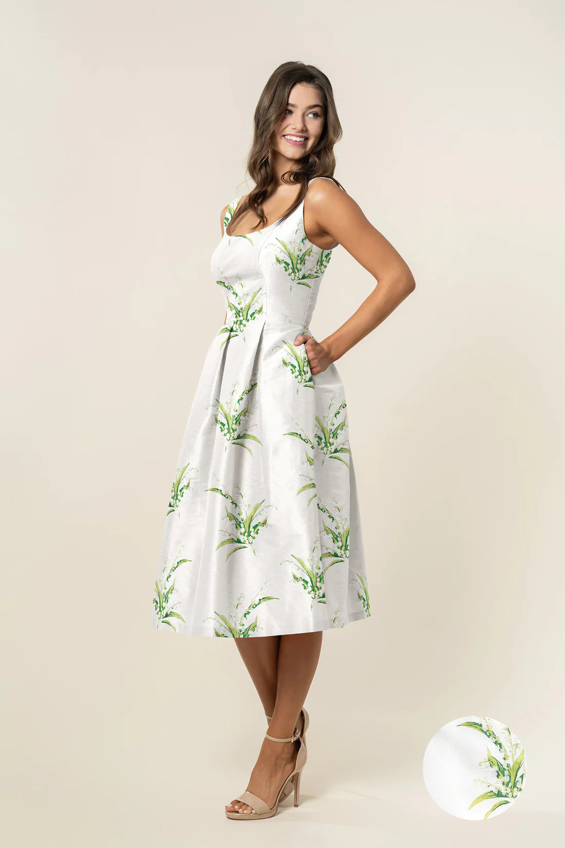 Emily Bodice with Dahlia Midi Skirt in Jacquard