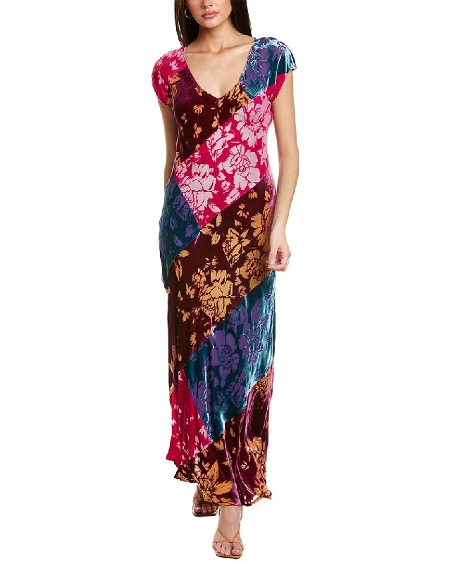 Johnny Was Solstice Silk-Blend Maxi Dress