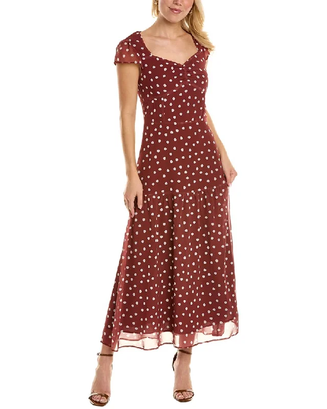 O.P.T. Cap Sleeve Maxi Dress