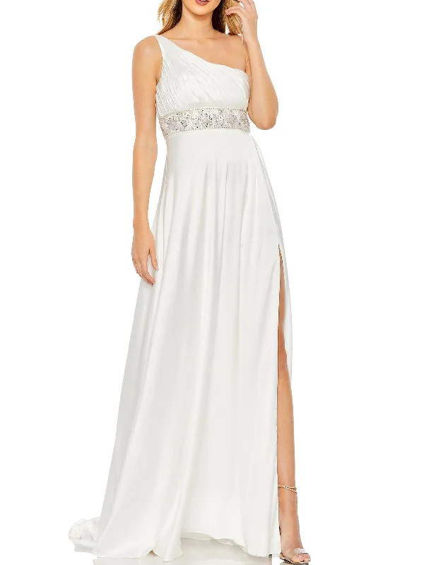 Womens Embellished Maxi Evening Dress