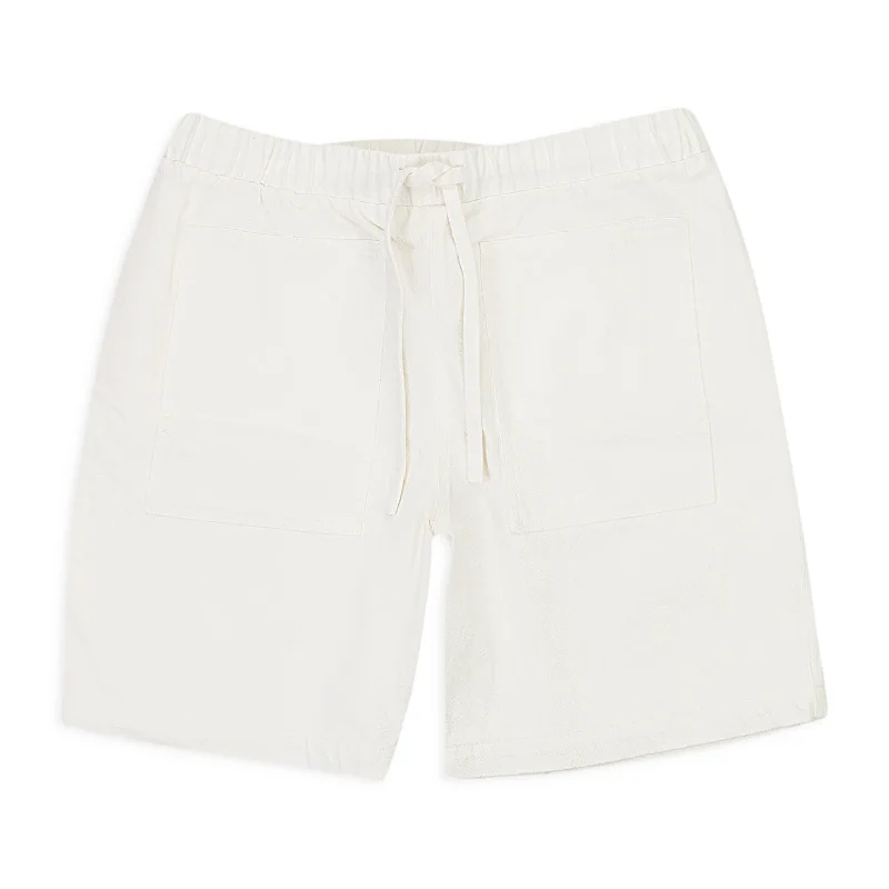 CALLIPYGIAN DENIM WHITE SHORTS