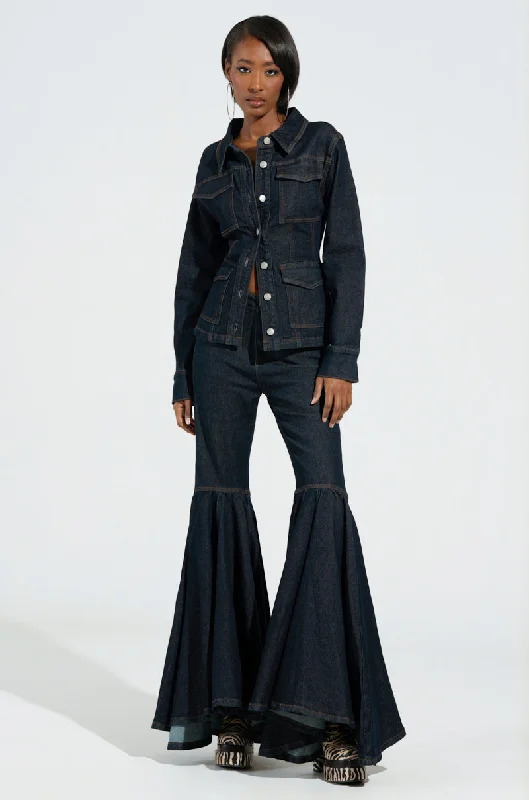 EVERYDAY LIVIN' DENIM SUPER FLARE LEG PANT