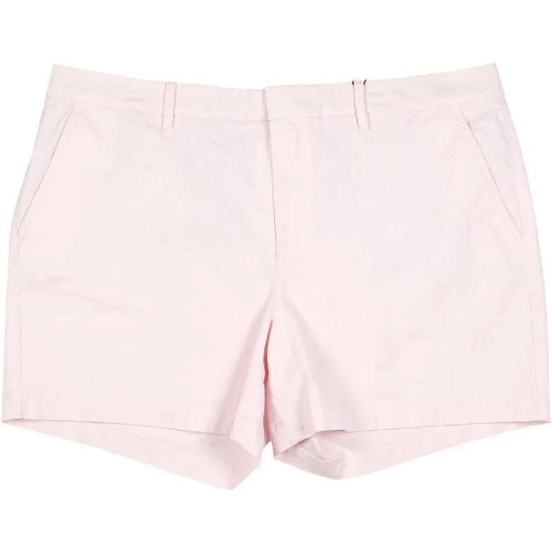 Hollywood Womens Mini Pocket Khaki Shorts