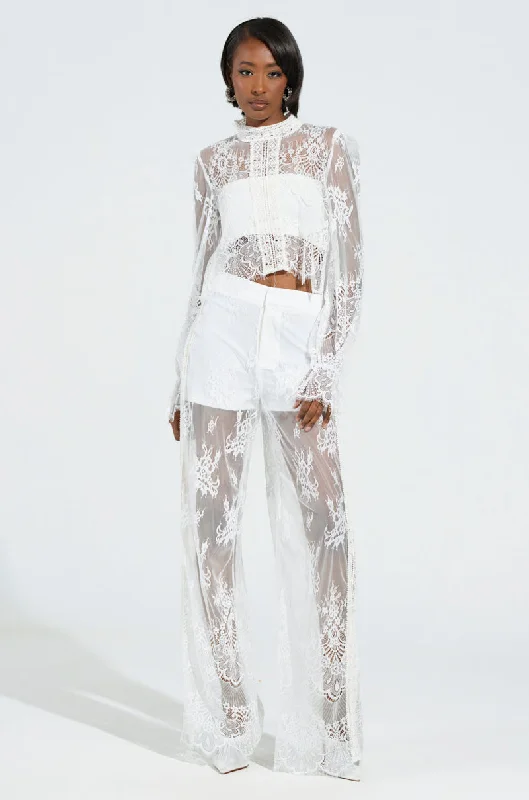 MISS ME YET LACE TROUSER