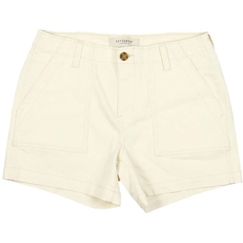 Womens Cotton Blend Mini Casual Shorts