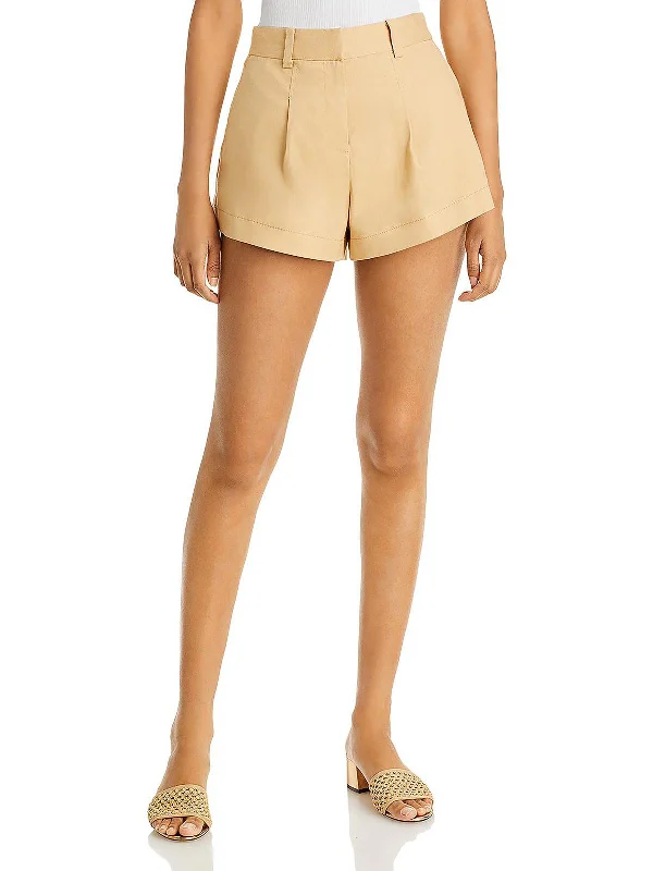 Womens Pleated Mini Casual Shorts