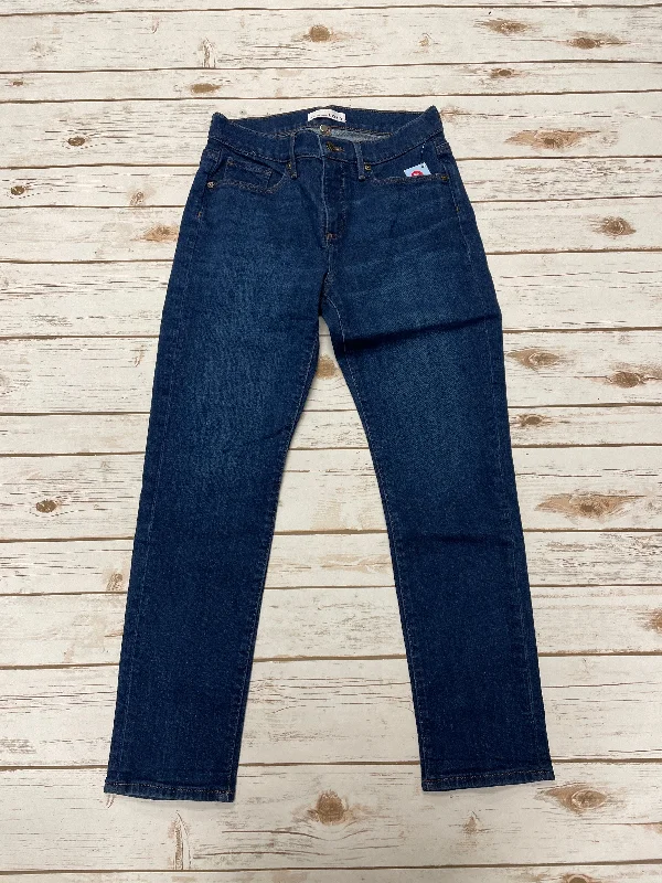 Jeans Straight By Loft In Blue Denim, Size: 6