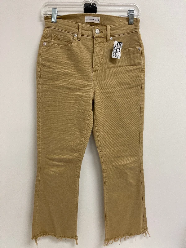 Jeans Straight By Loft In Brown Denim, Size: 2