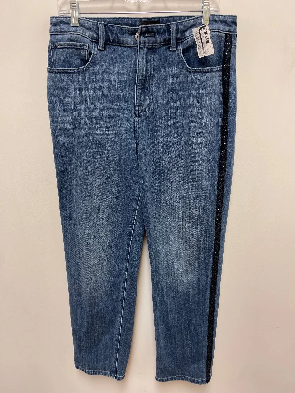 Jeans Straight By Talbots In Blue Denim, Size: 10