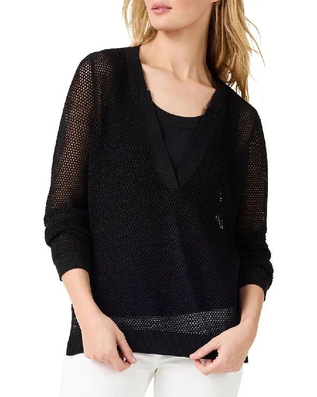 NIC+ZOE Mesh Stitch Sweater