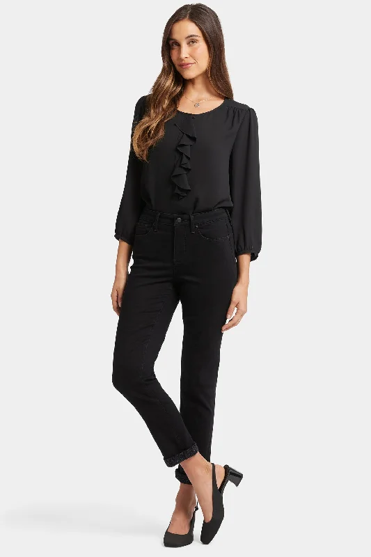 Sheri Slim Ankle Jeans - Black Rinse